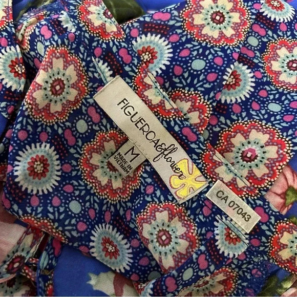 ❤️ FIGUERORA & flower colourful floral blouse M - Picture 4 of 10